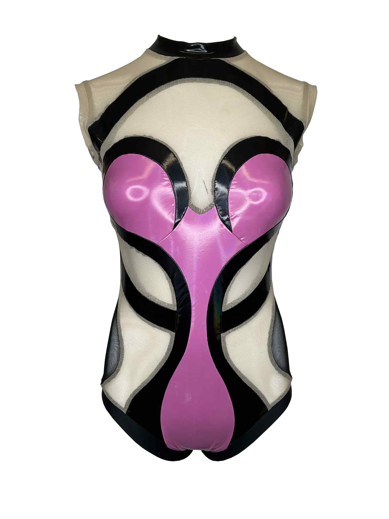 Baby Claire Body in Black & Pink