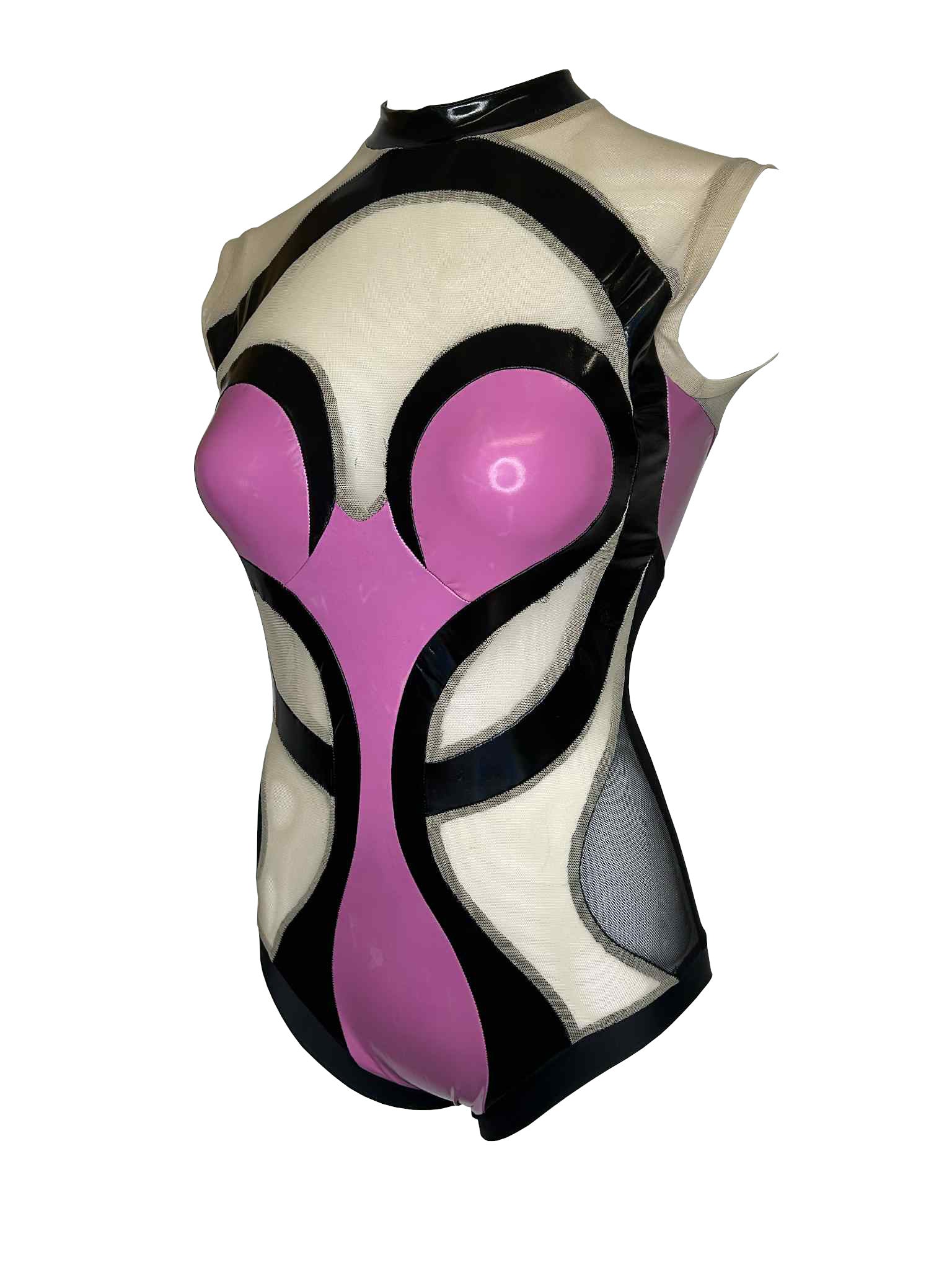 Baby Claire Body in Black & Pink