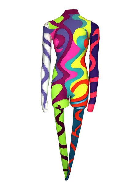 'Multicoloured Swirl' Catsuit #1