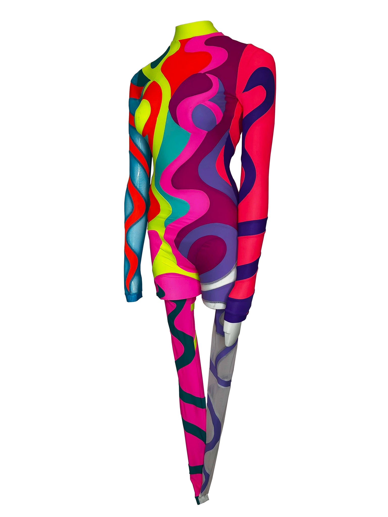 'Multicoloured Swirl' Catsuit #2