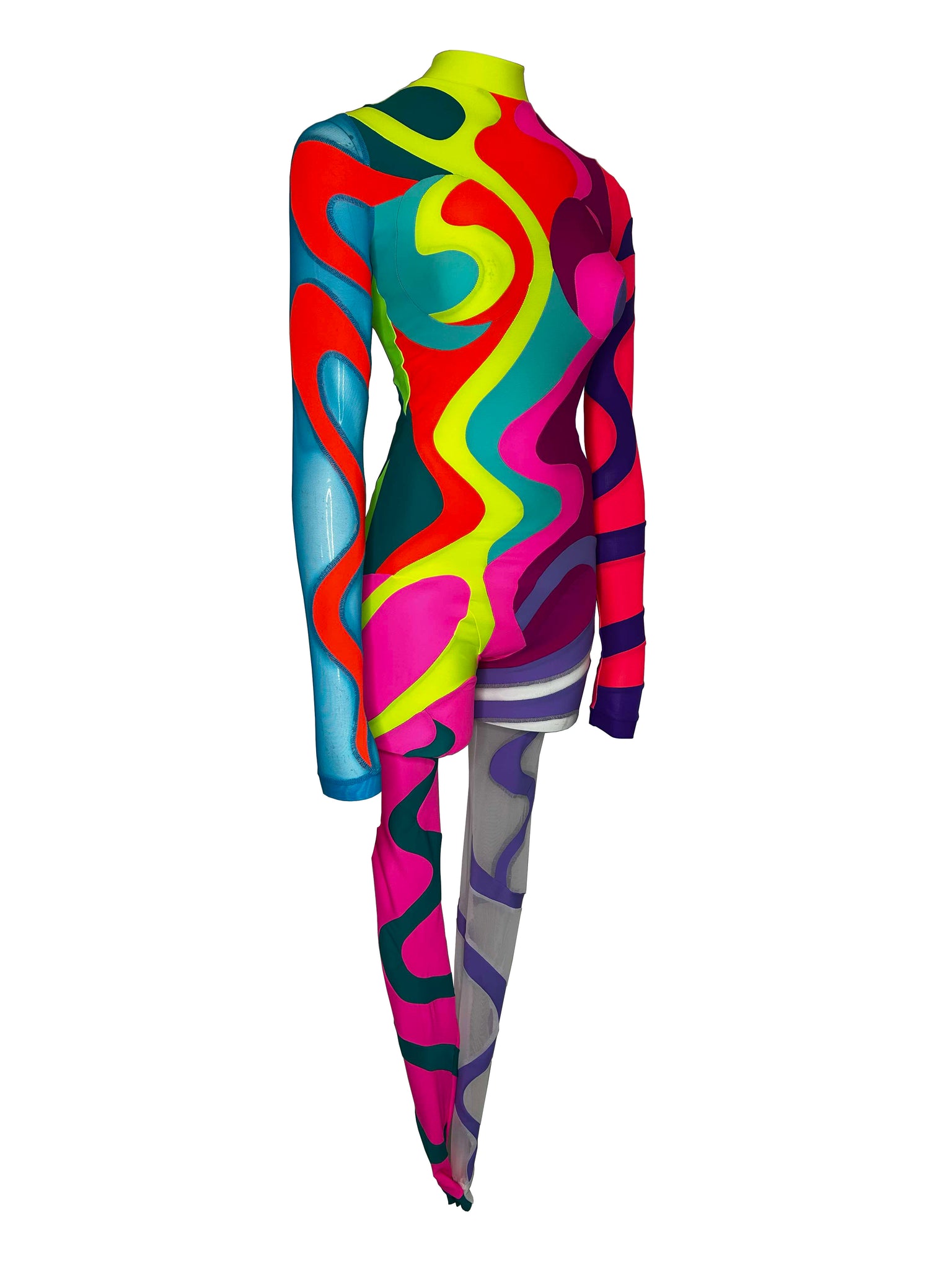 'Multicoloured Swirl' Catsuit #2