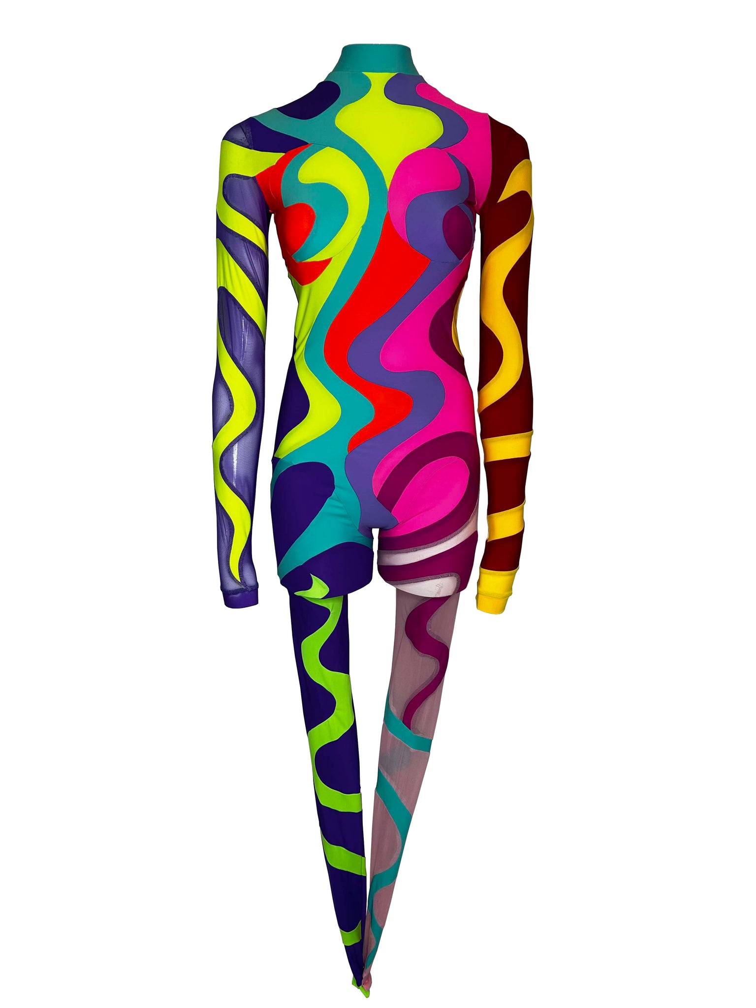 'Multicoloured Swirl' Catsuit #4