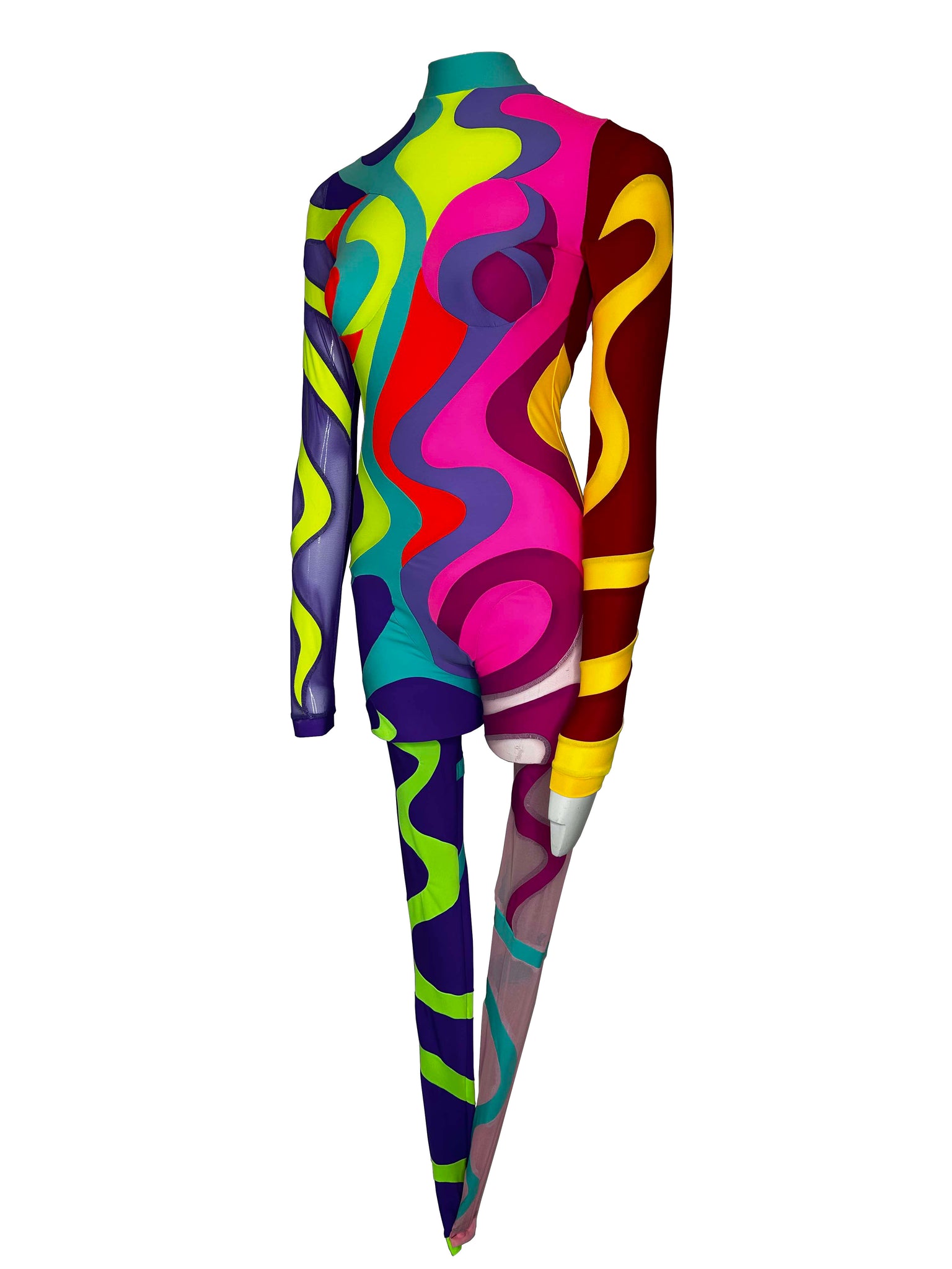 'Multicoloured Swirl' Catsuit #4