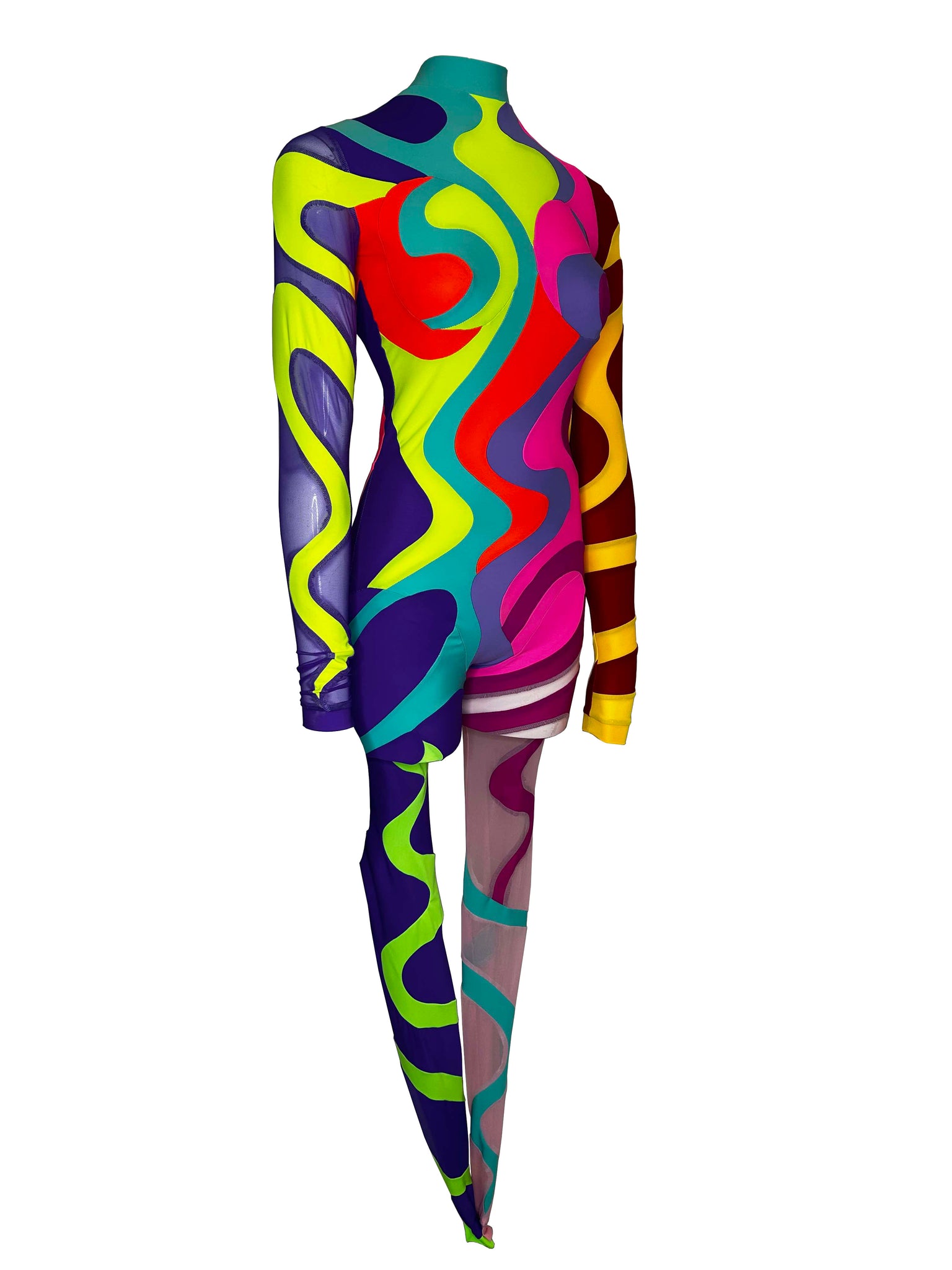 'Multicoloured Swirl' Catsuit #4