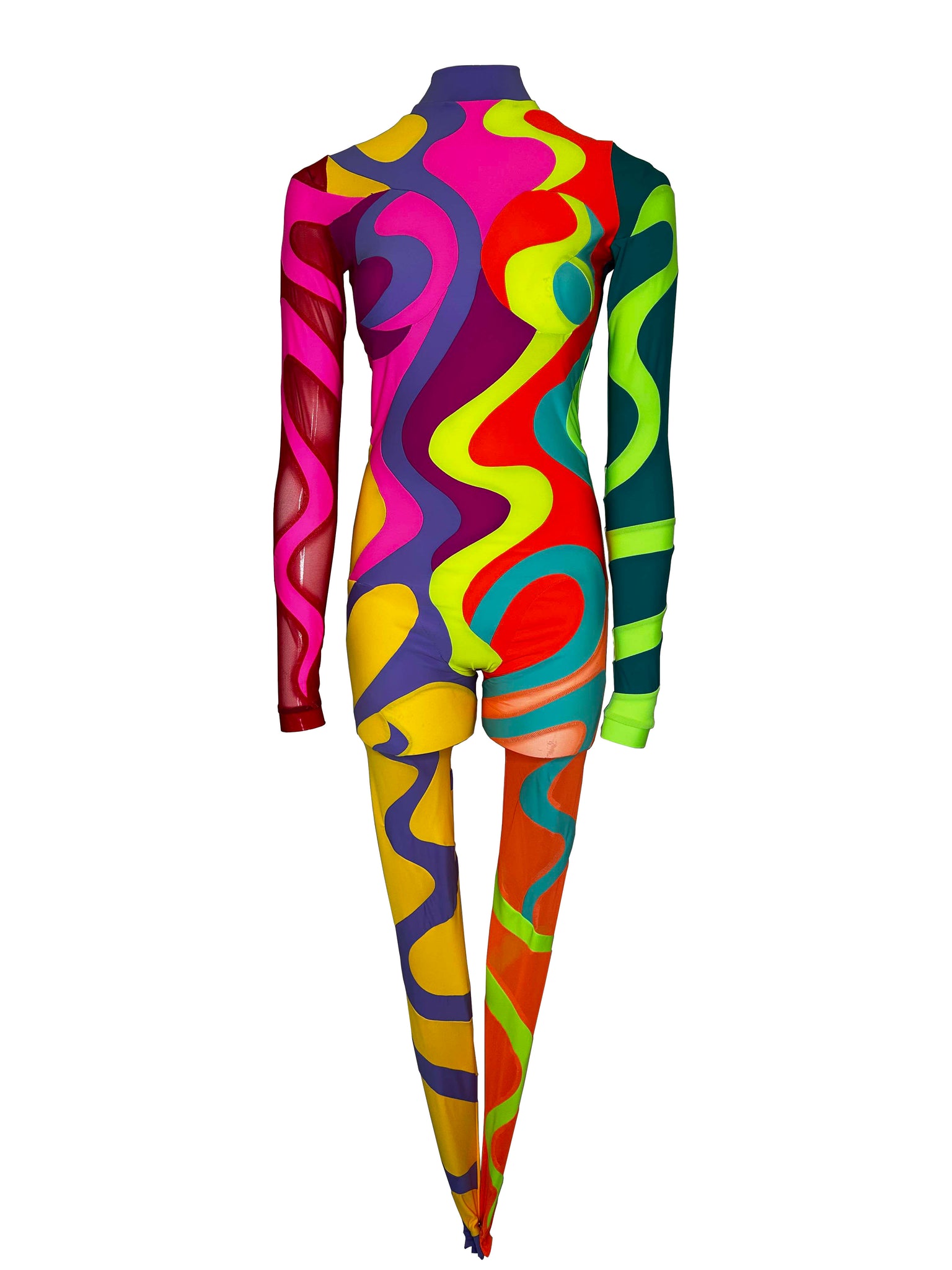 'Multicoloured Swirl' Catsuit #5