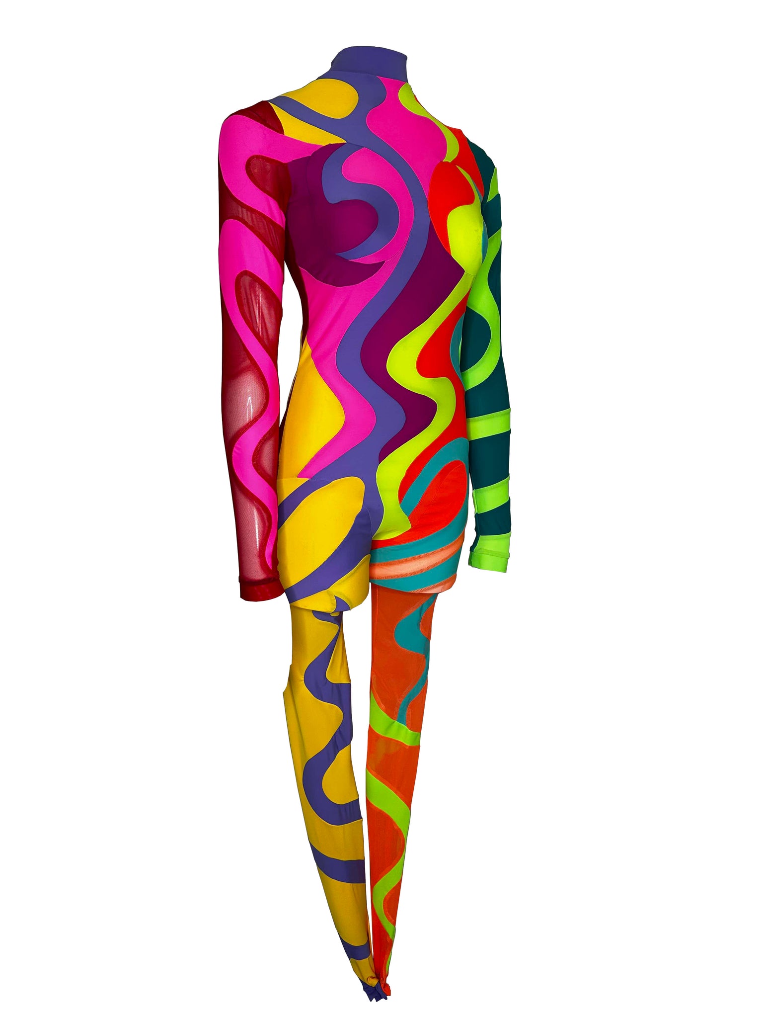 'Multicoloured Swirl' Catsuit #5